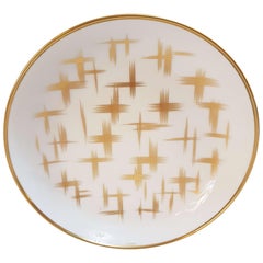 Hermès Porcelain "Voyage En Ikat" Cereal Plate for Two, France