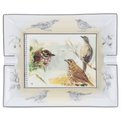 Posacenere per uccelli selvatici in porcellana di Hermès