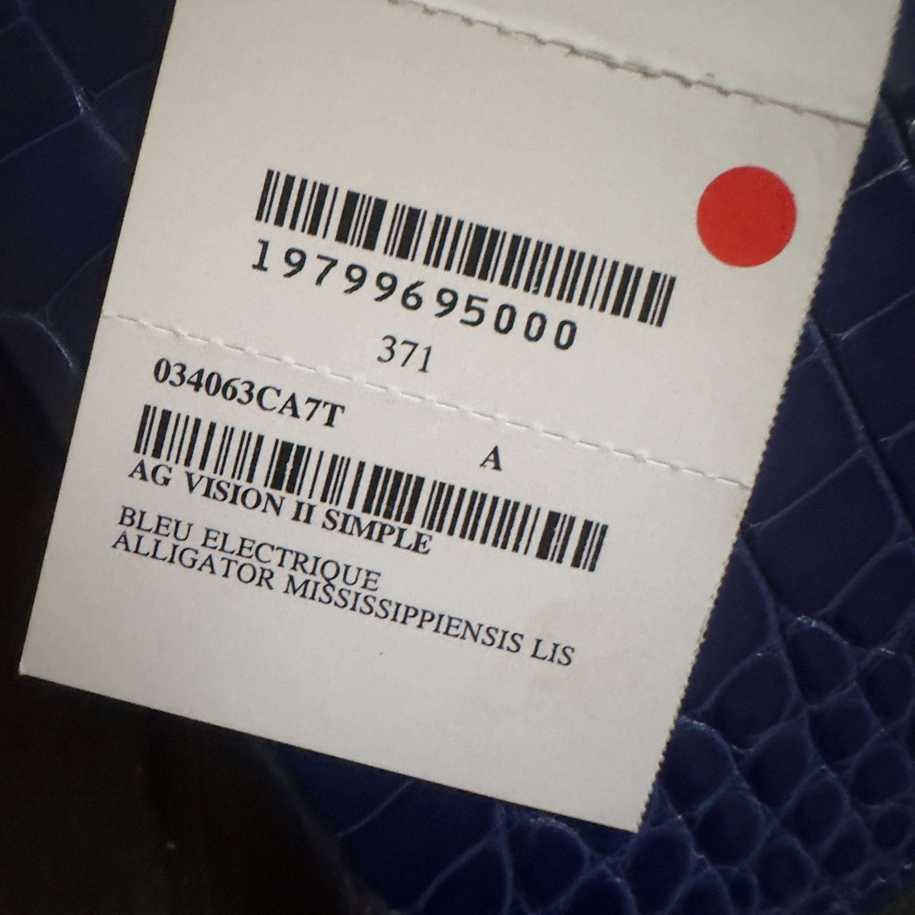 Hermès Alligator Agenda Holder Bleu Saphir, New with Box - Rare 6