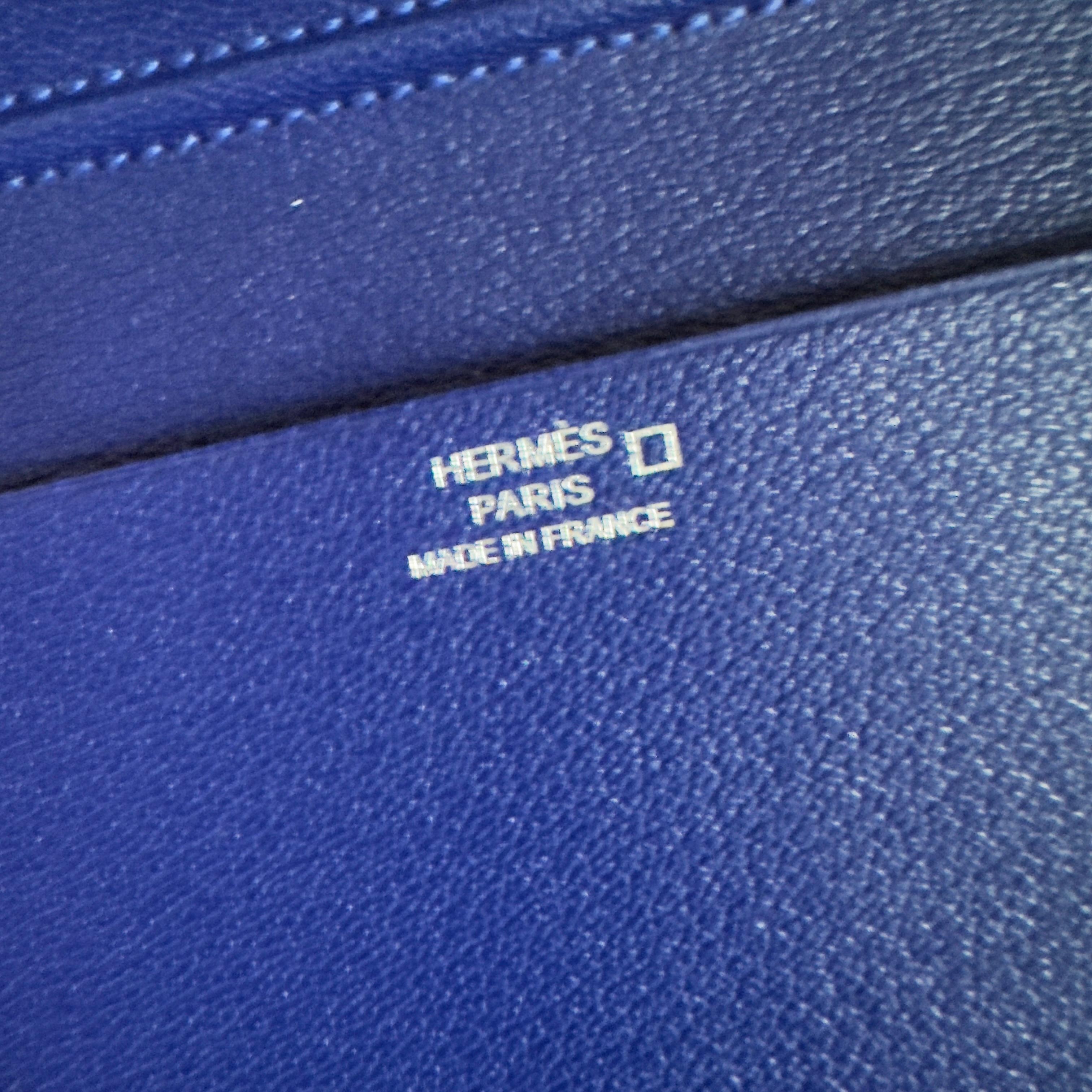 Hermès Alligator Agenda Holder Bleu Saphir, New with Box - Rare 2