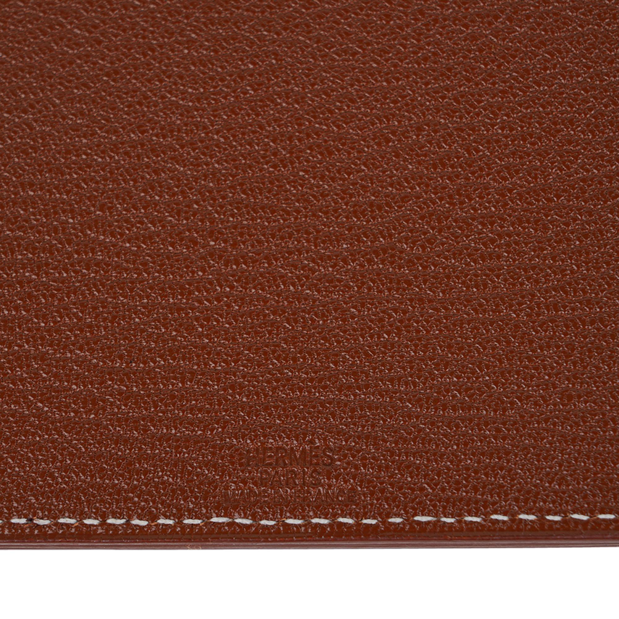 Hermes Porte Grand Papa 4 Photo Folding Noisette Chevre Leather 2