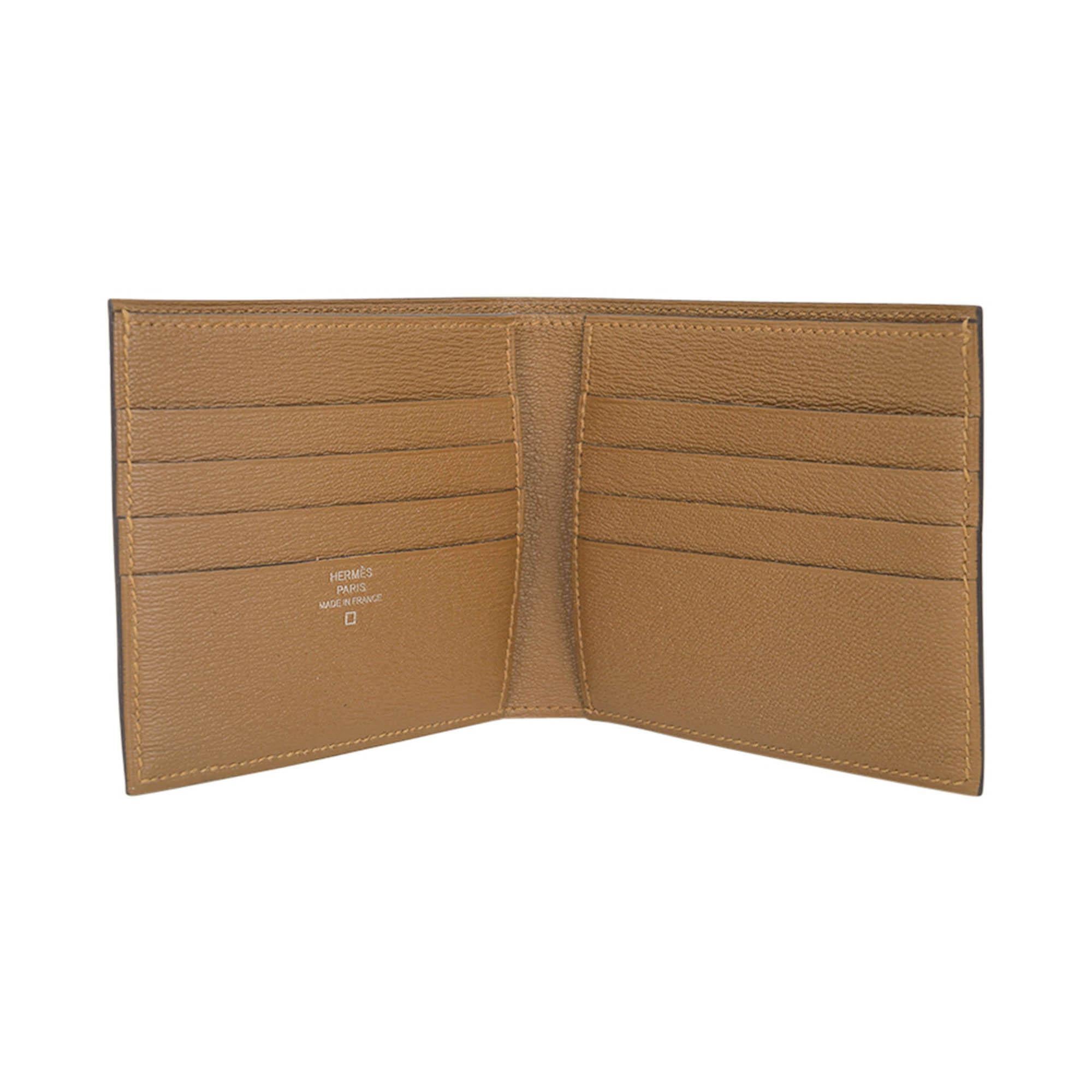 Hermes Portefeuille MC2 Copernic Matte Kraft Alligator Brieftasche im Zustand „Neu“ im Angebot in Miami, FL