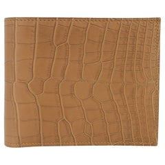 Hermes Portefeuille MC2 Copernic Matte Kraft Alligator Wallet