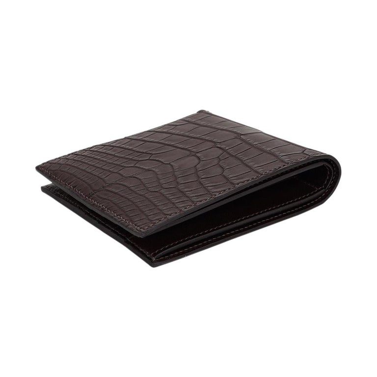 Hermès PORTEFEUILLE HERMES MC2 COPERNIC EN CUIR EPSOM BLEU PORTE CARTES Wallet  750354