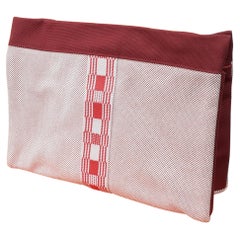 Hermès Pouch Case Trousse Jimetou Colonnes in Cotton GM