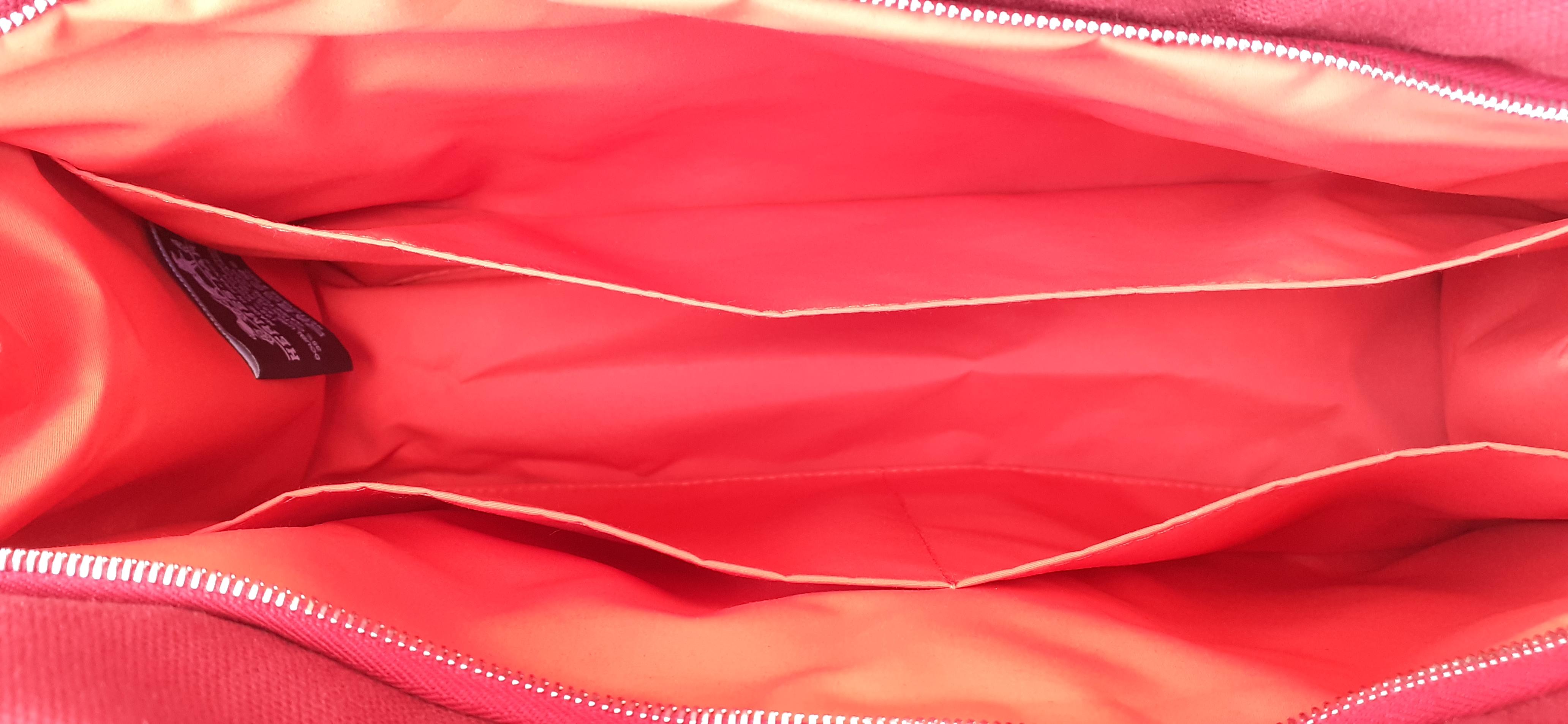 Marsupio Hermès Trousse Jimetou Colonnes in cotone GM in vendita 2
