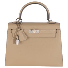 Hermès Poussiere Epsom Sellier Kelly 25 EHW