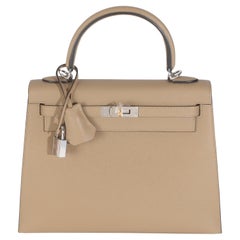 Hermès Poussiere Epsom Sellier Kelly 25 EHW