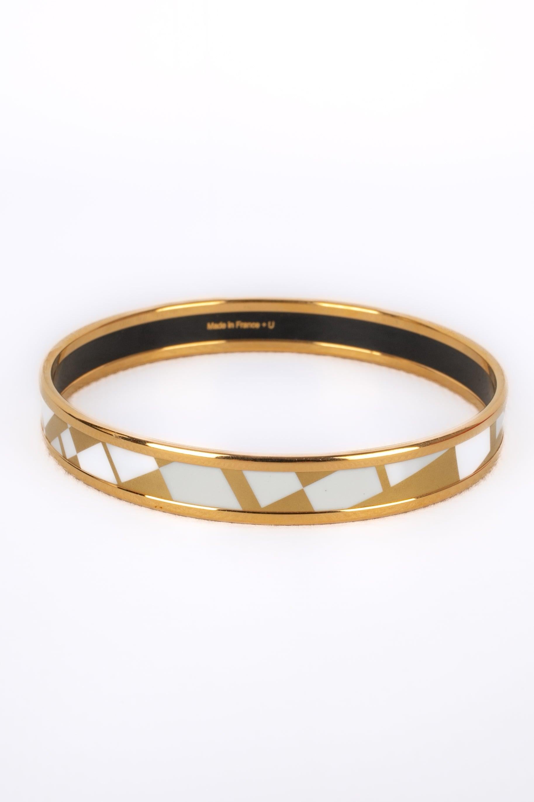 Women's Hermès Printed Enamel Bangle Bracelet OP'H