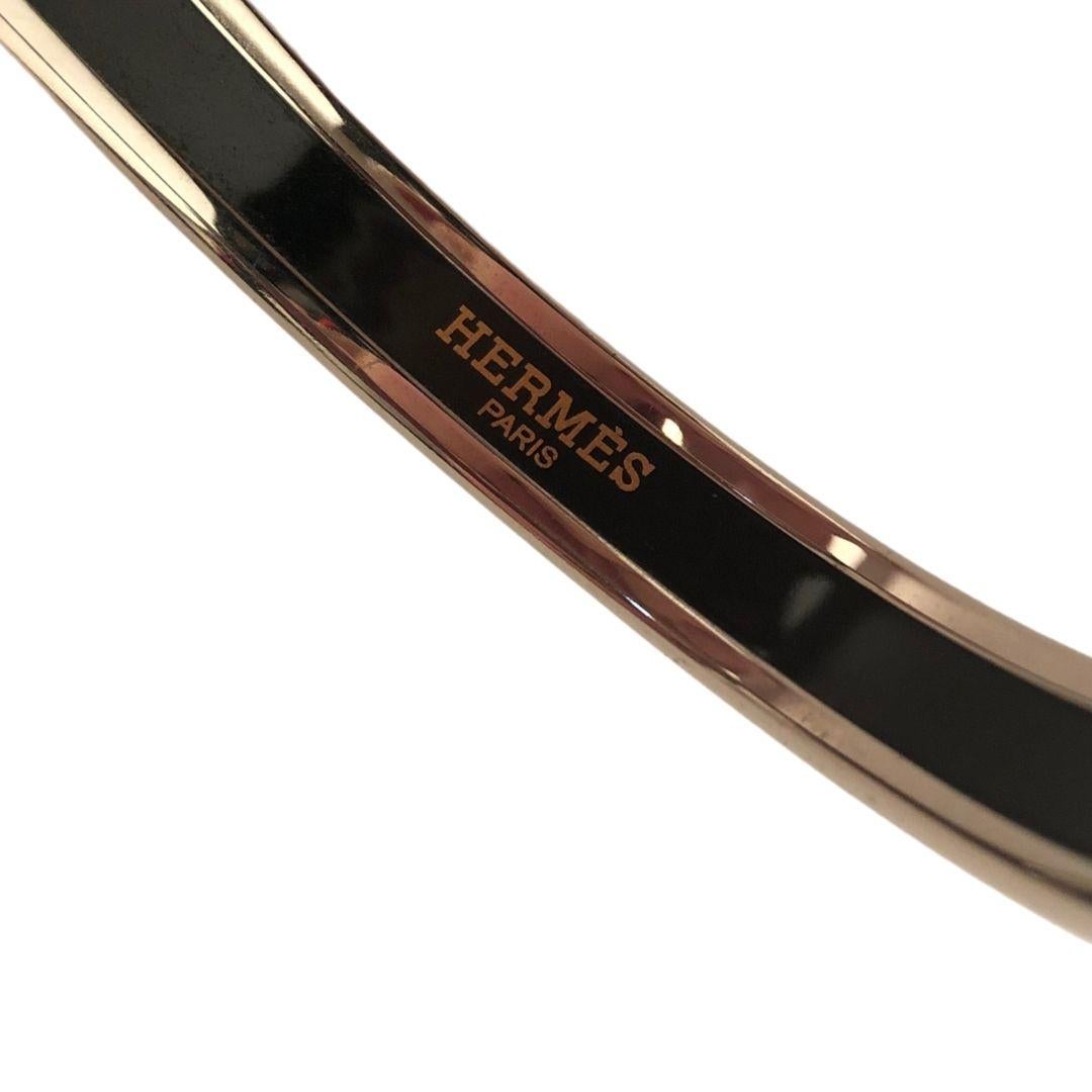 Hermès Printed Enamel Bangle In Good Condition For Sale In Melbourne, Victoria