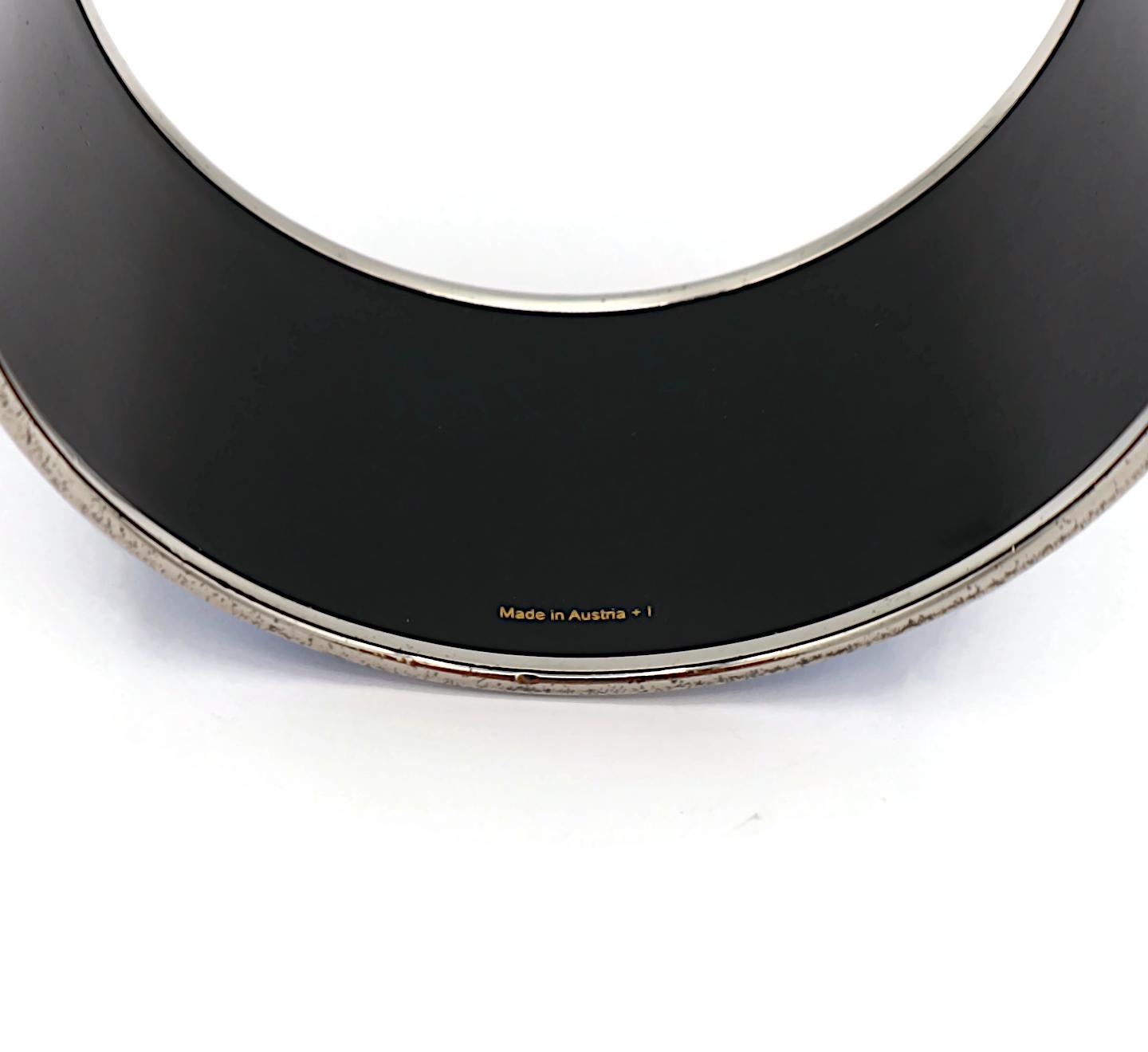 HERMES Gedruckte Emaille-Manschettenarmband Les Folies du Ciel im Angebot 5