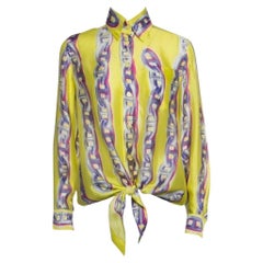 Hermes Printed Silk Shirt - Chaines d'Ancre motif