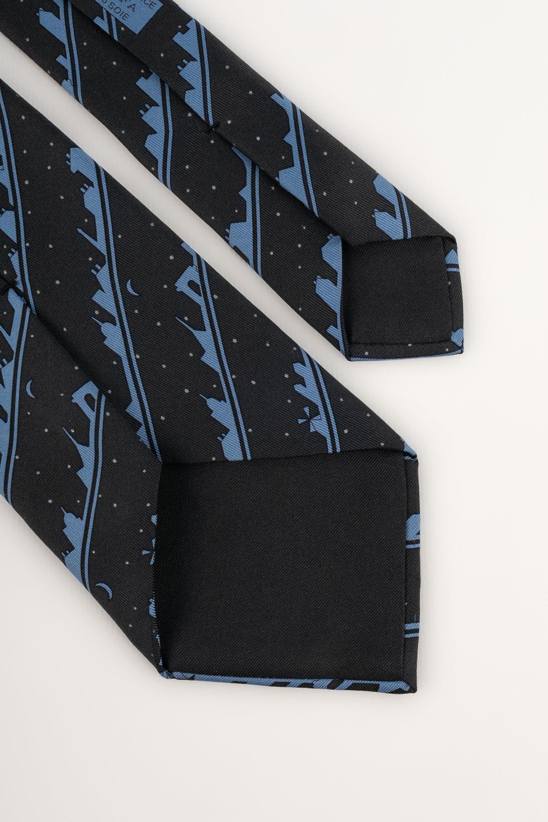 Men's Hermès Printed Silk Tie