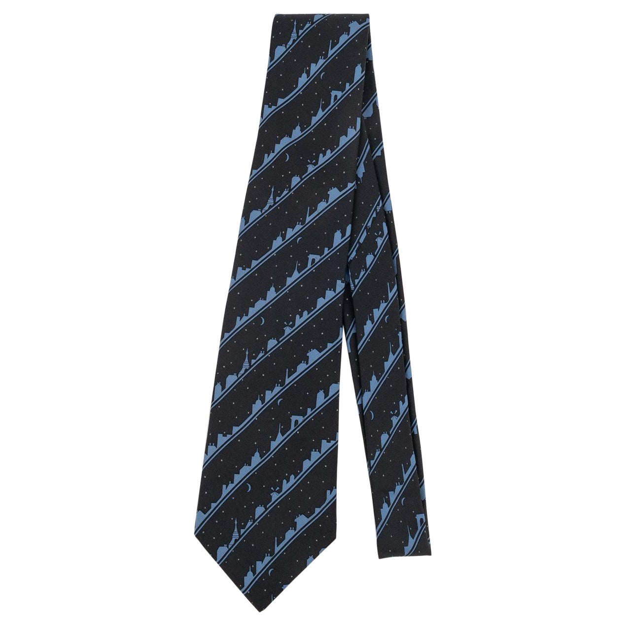 Hermès Printed Silk Tie