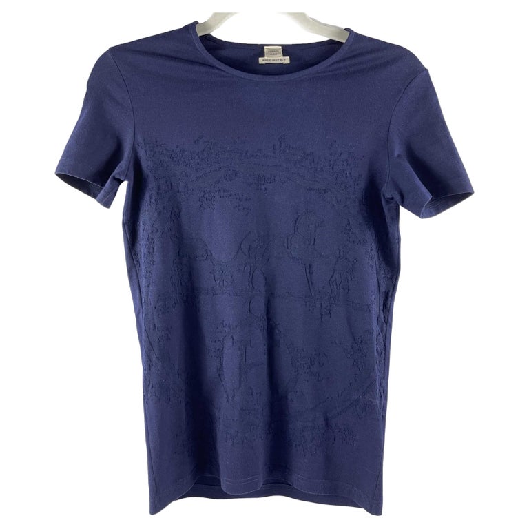 Sweat HERMES Parker Run H Sideline - Bleu Coton, Taille L Homme, Neuf