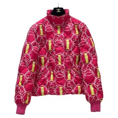 Hermès Promenade du Matin Pois Reversible Puffer Coat Size FR 36