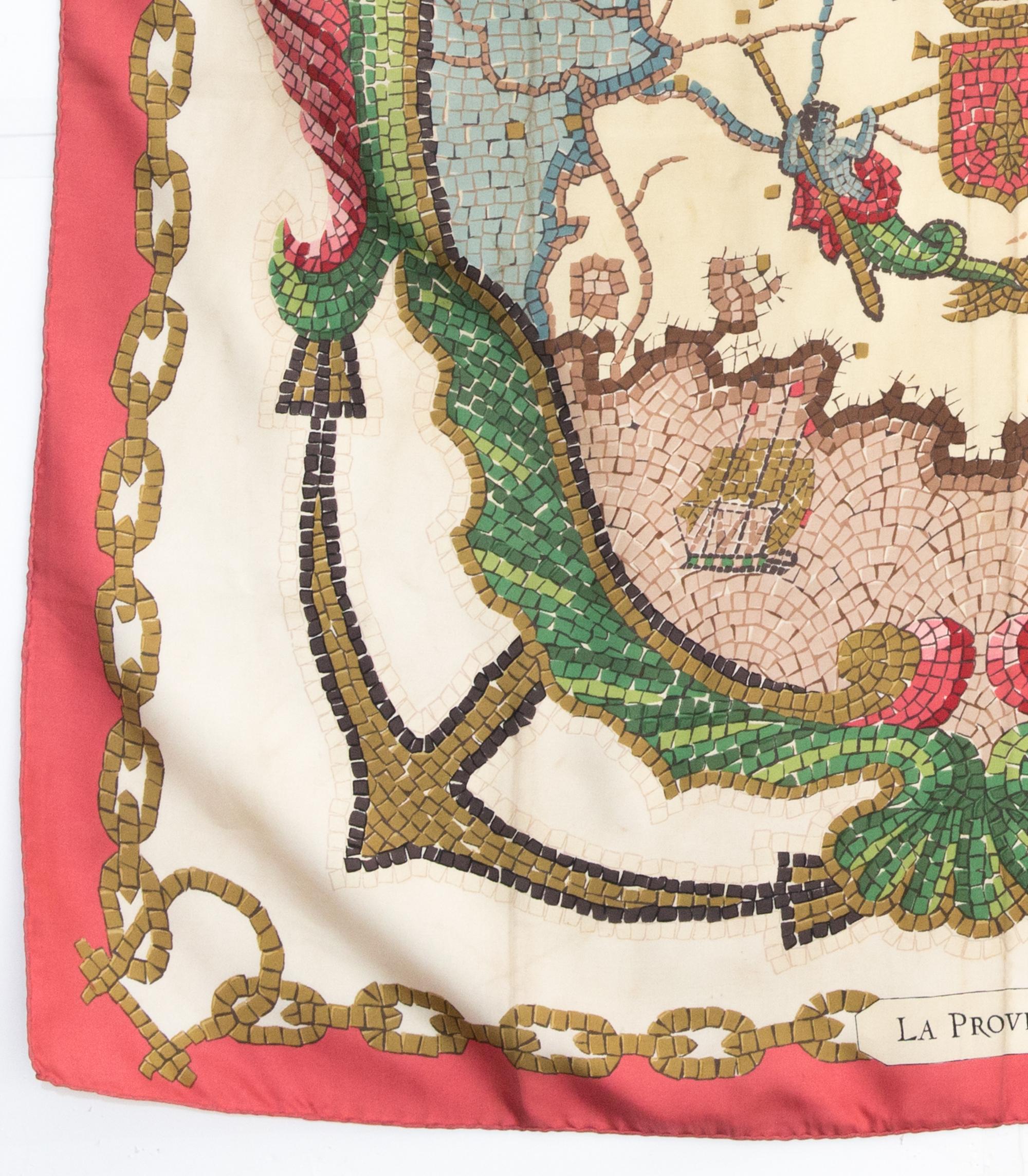 da uomo o donna Sciarpa di seta Hermes Provincia o Provence by Hugo Grygkar in vendita