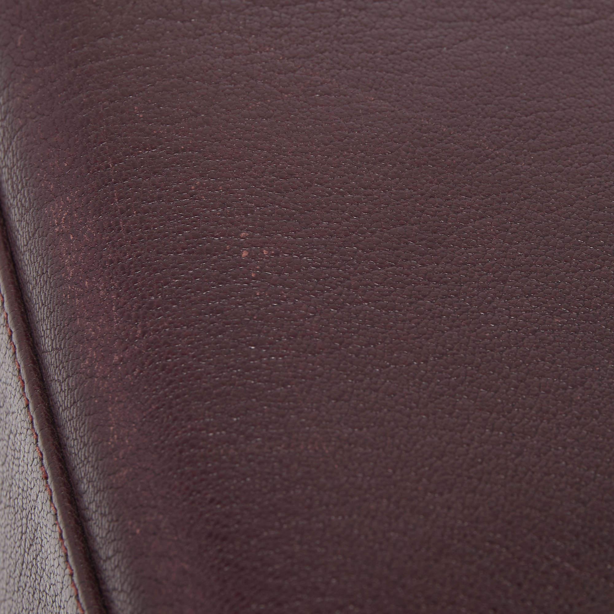 Hermès Prune Chevre De Coromandel Leather Gold Finish Kelly Retourne 35 Bag 14