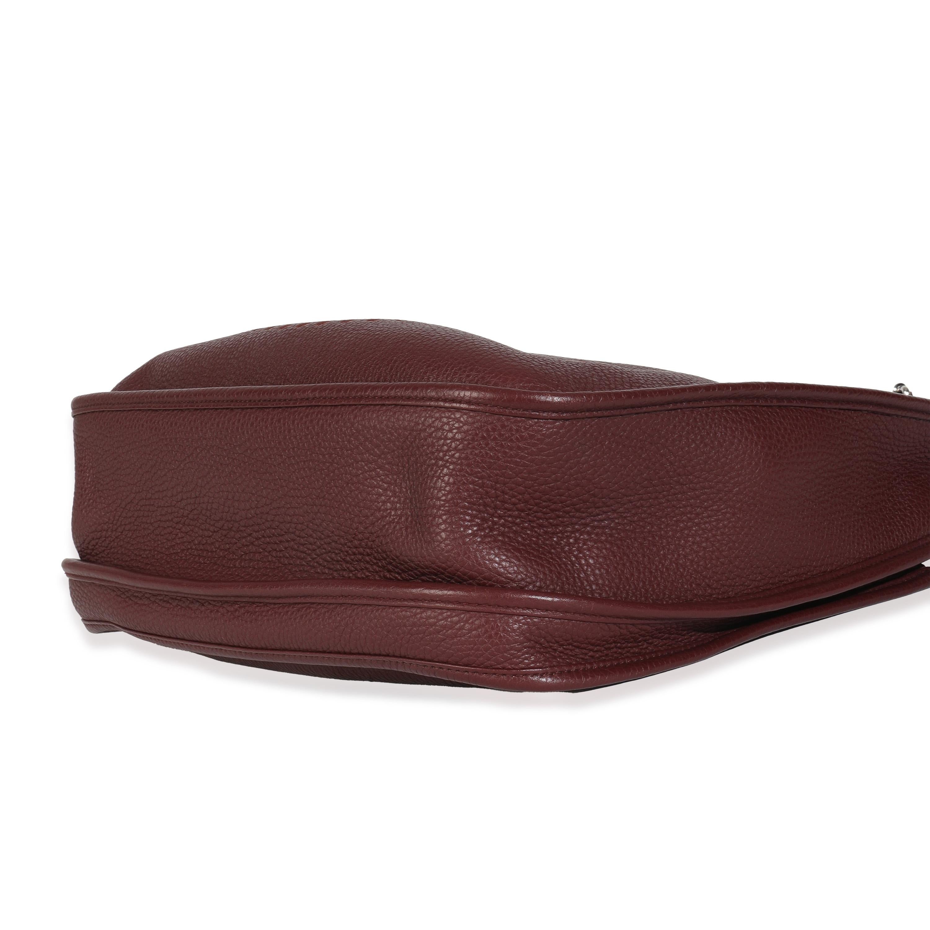 Donna Hermès Prune Clemence Evelyne III PM PHW in vendita