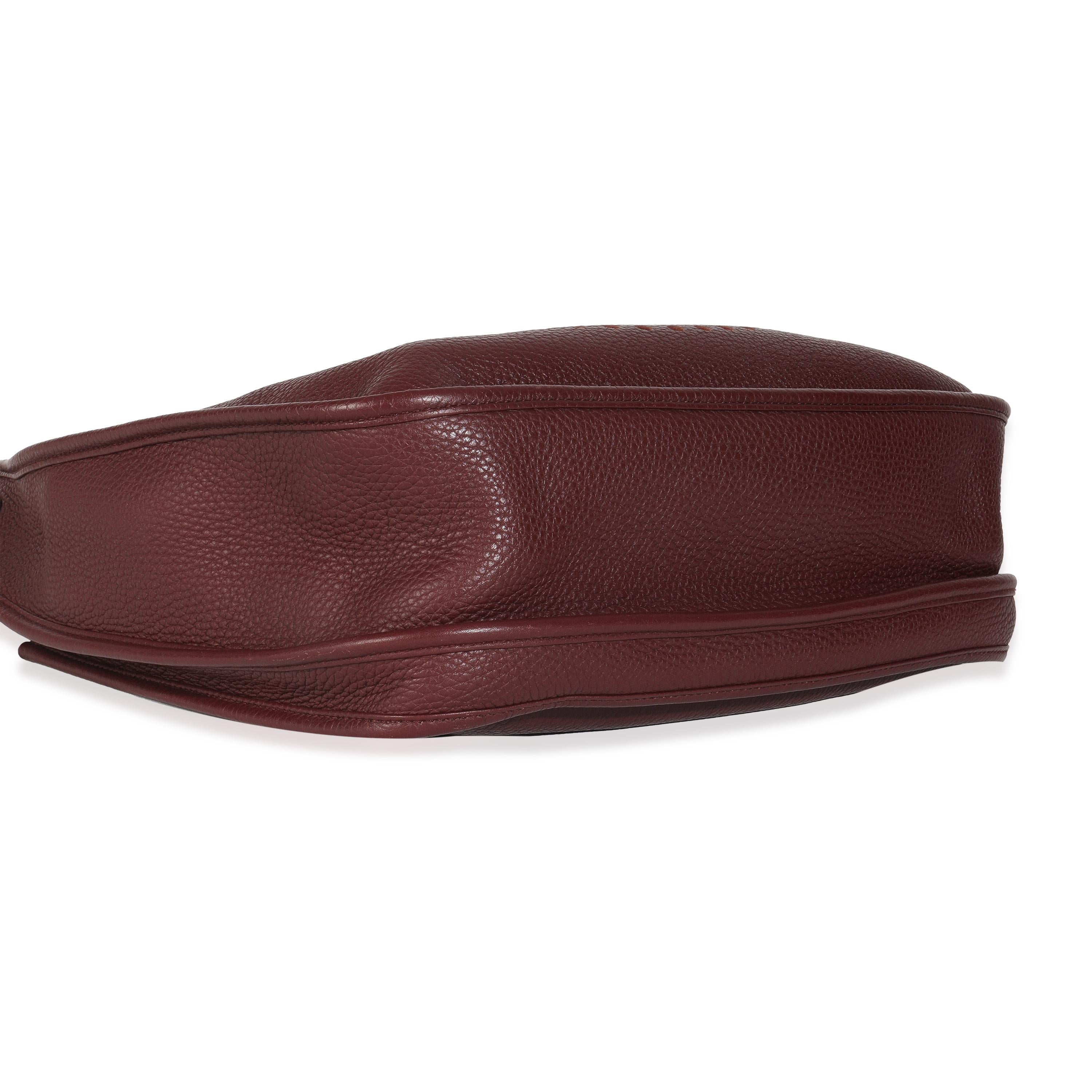 Hermès Prune Clemence Evelyne III PM PHW in vendita 2
