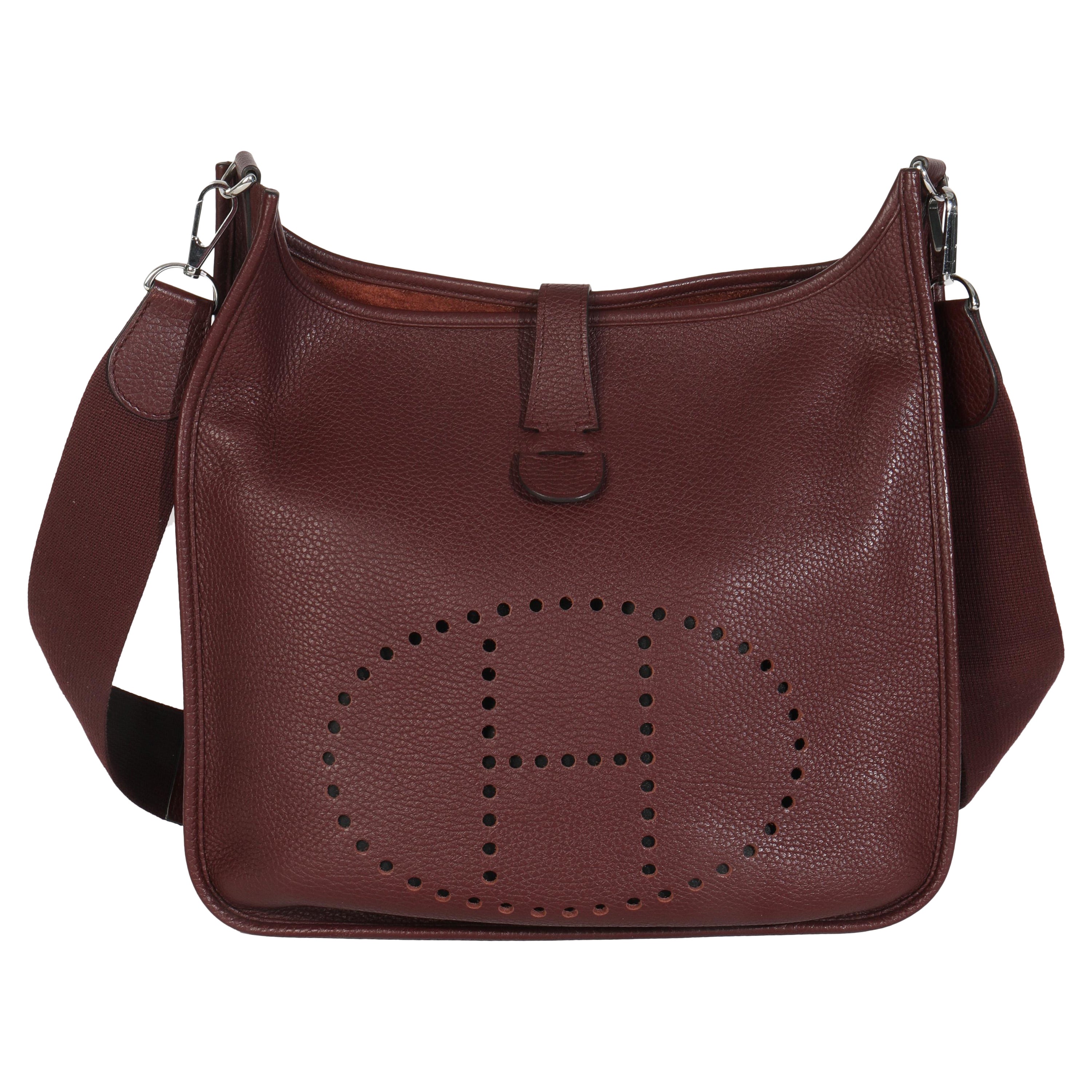 Hermès Prune Clemence Evelyne III PM PHW