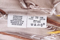 Hermès Puffer Down Jacket (silk content) — size 38