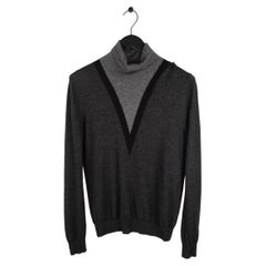 Hermès Pullover aus Kaschmir mit hohem Halsausschnitt für Herren, Größe L