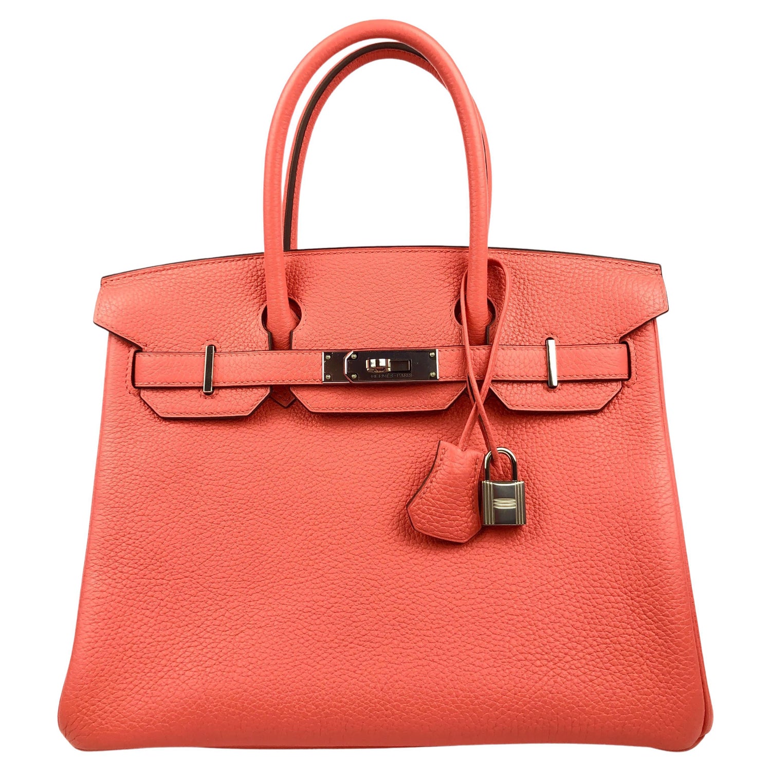 Hermès Clemence Birkin 30 - Yellow Handle Bags, Handbags - HER505705