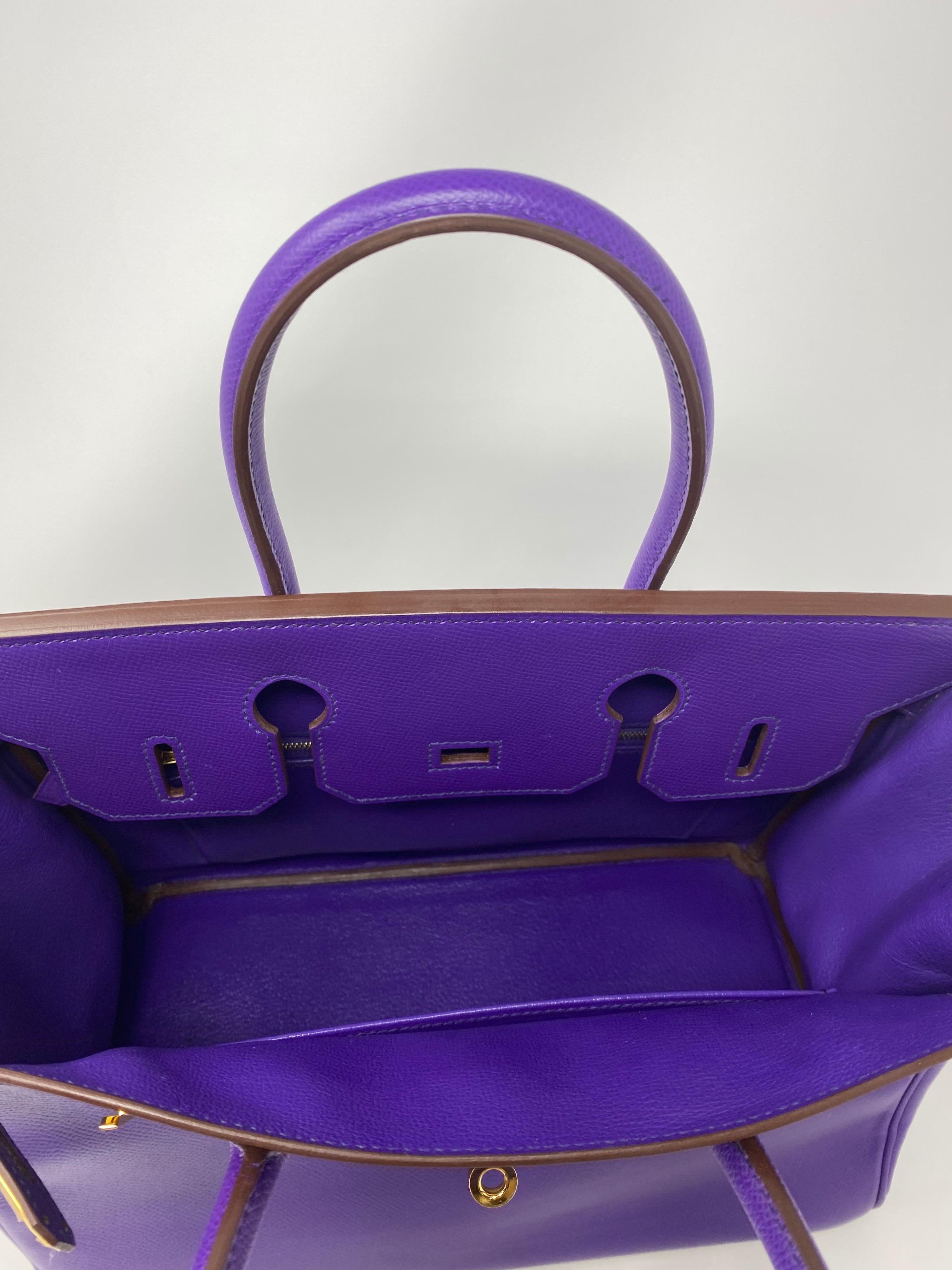 Hermès Purple Birkin 30 7
