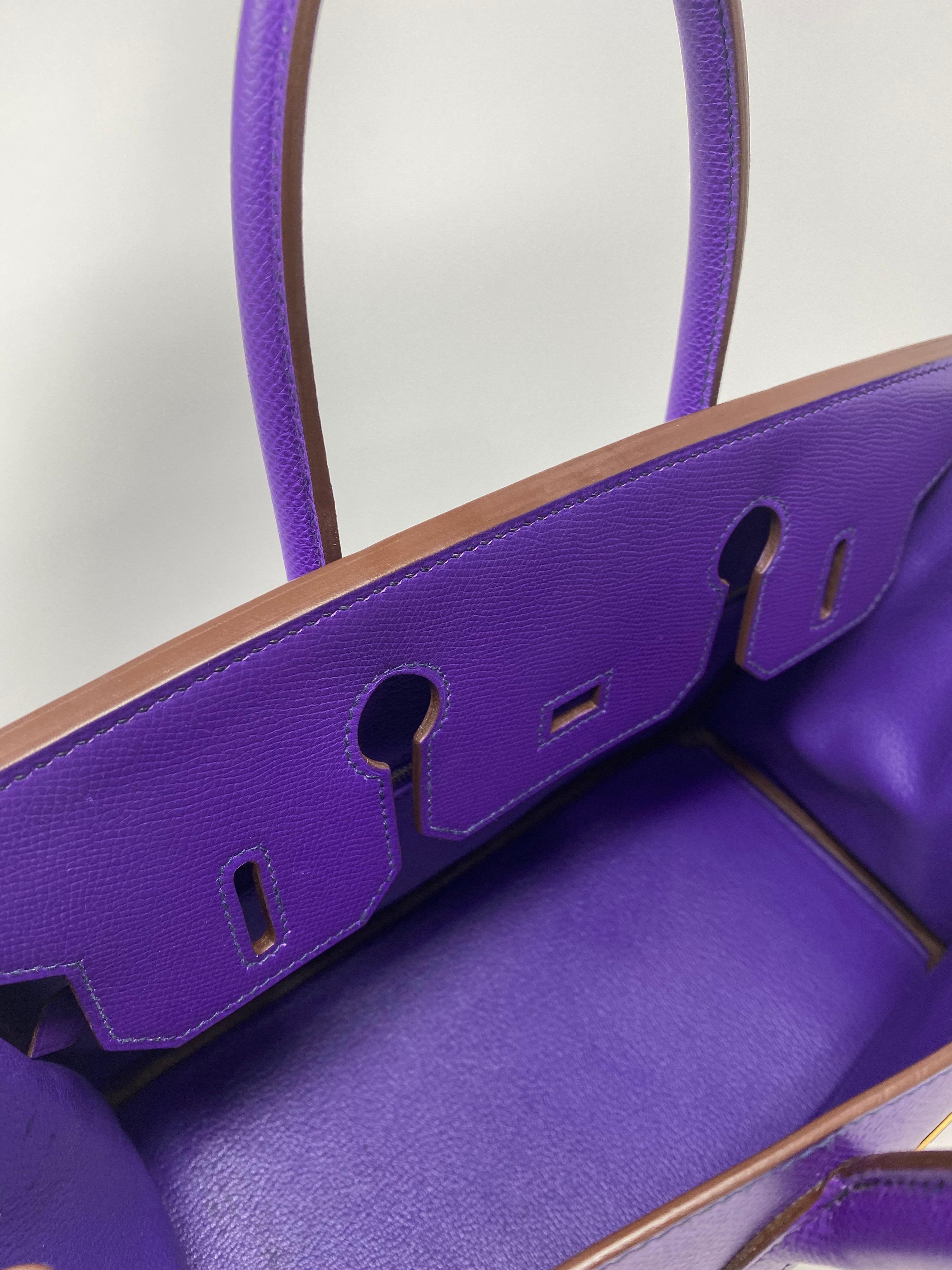 Hermès Purple Birkin 30 8
