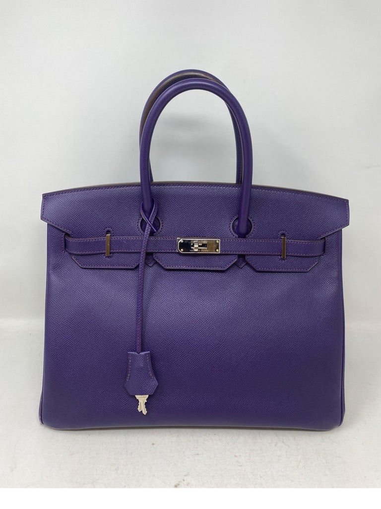Hermes Purple Birkin 35 Bag For Sale at 1stDibs | hermes purple bag, purple  birkin bag, purple hermes bag