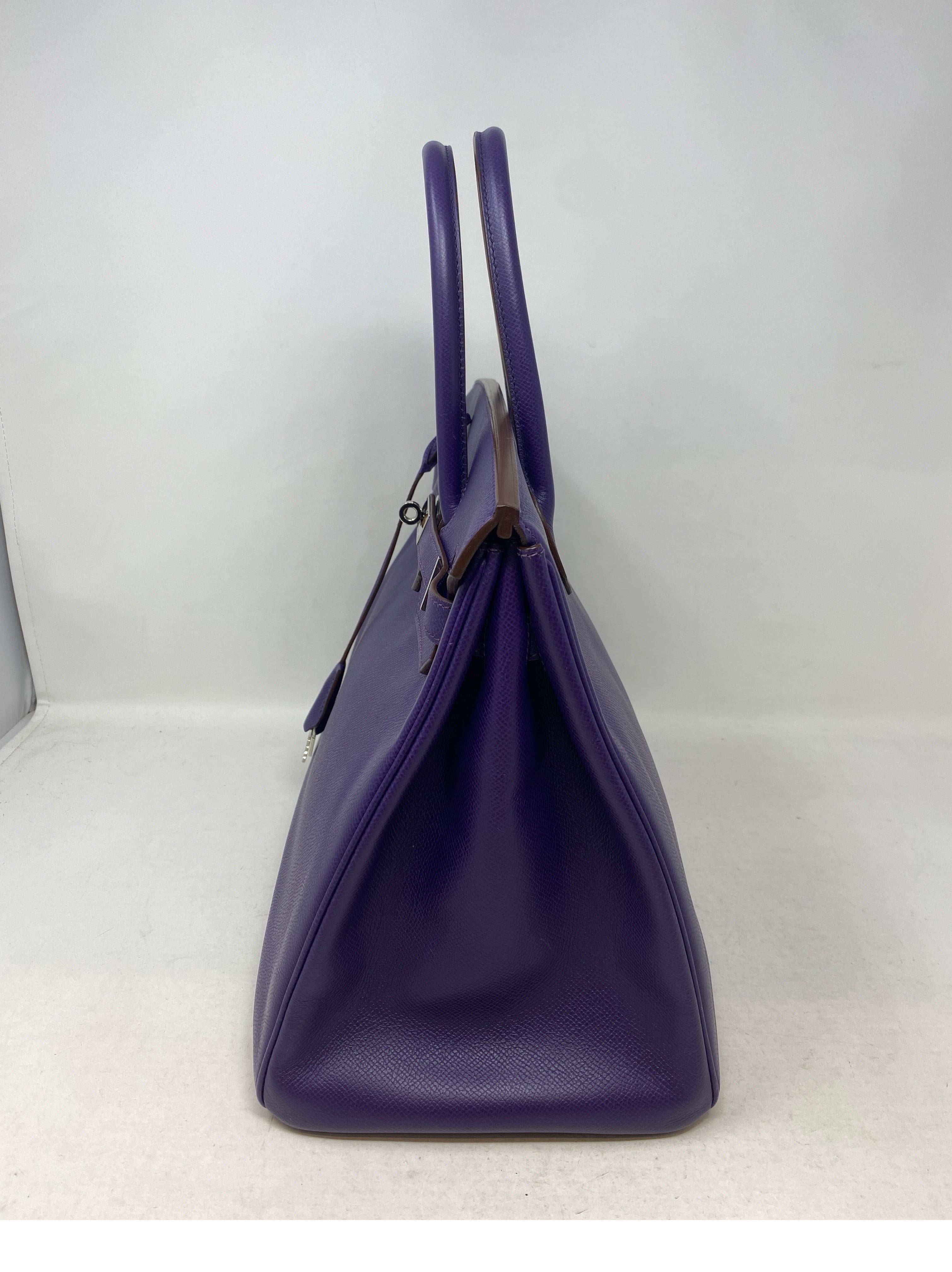 Hermes Purple Birkin 35 Bag  12