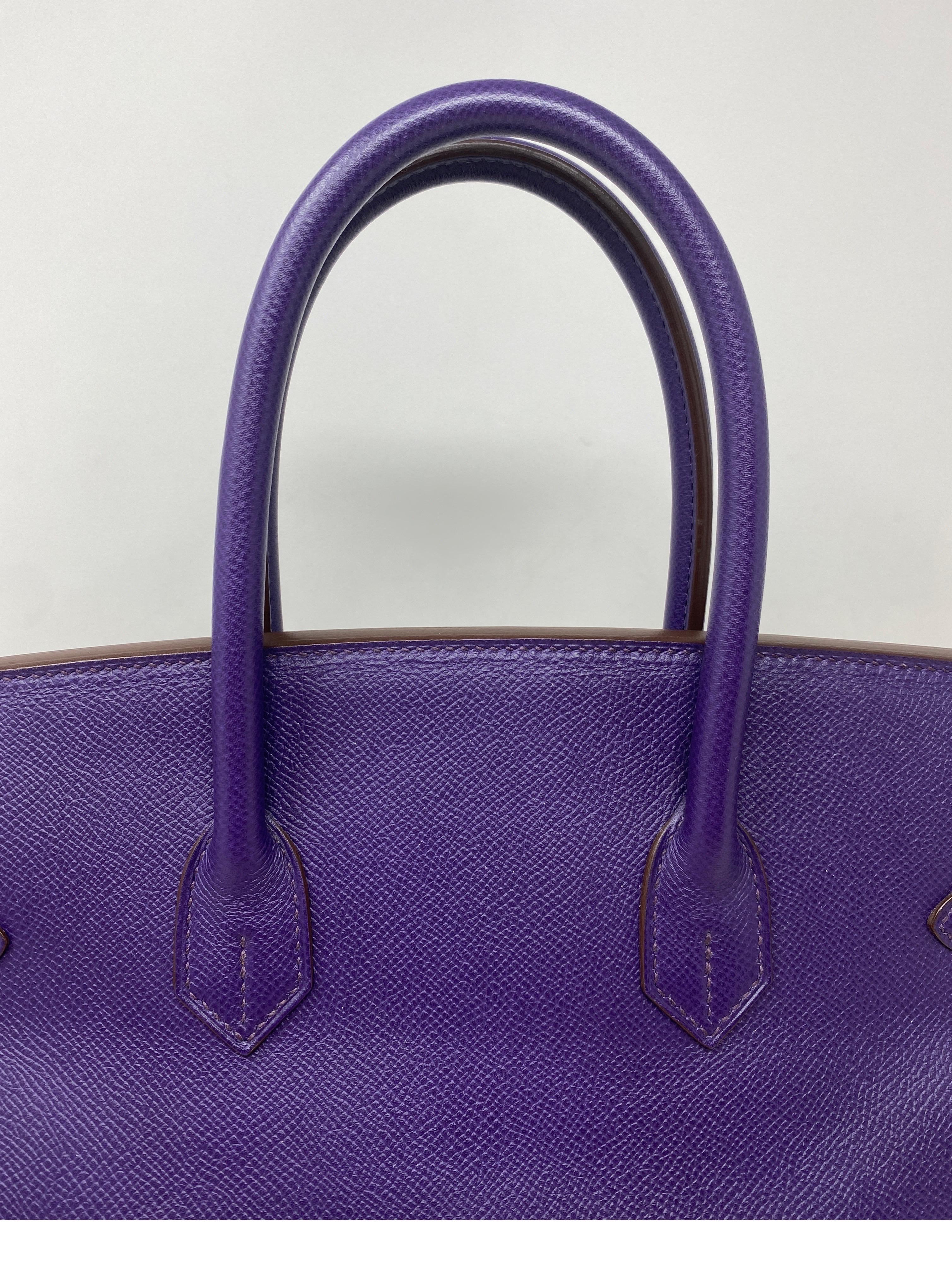 Hermes Purple Birkin 35 Bag  13