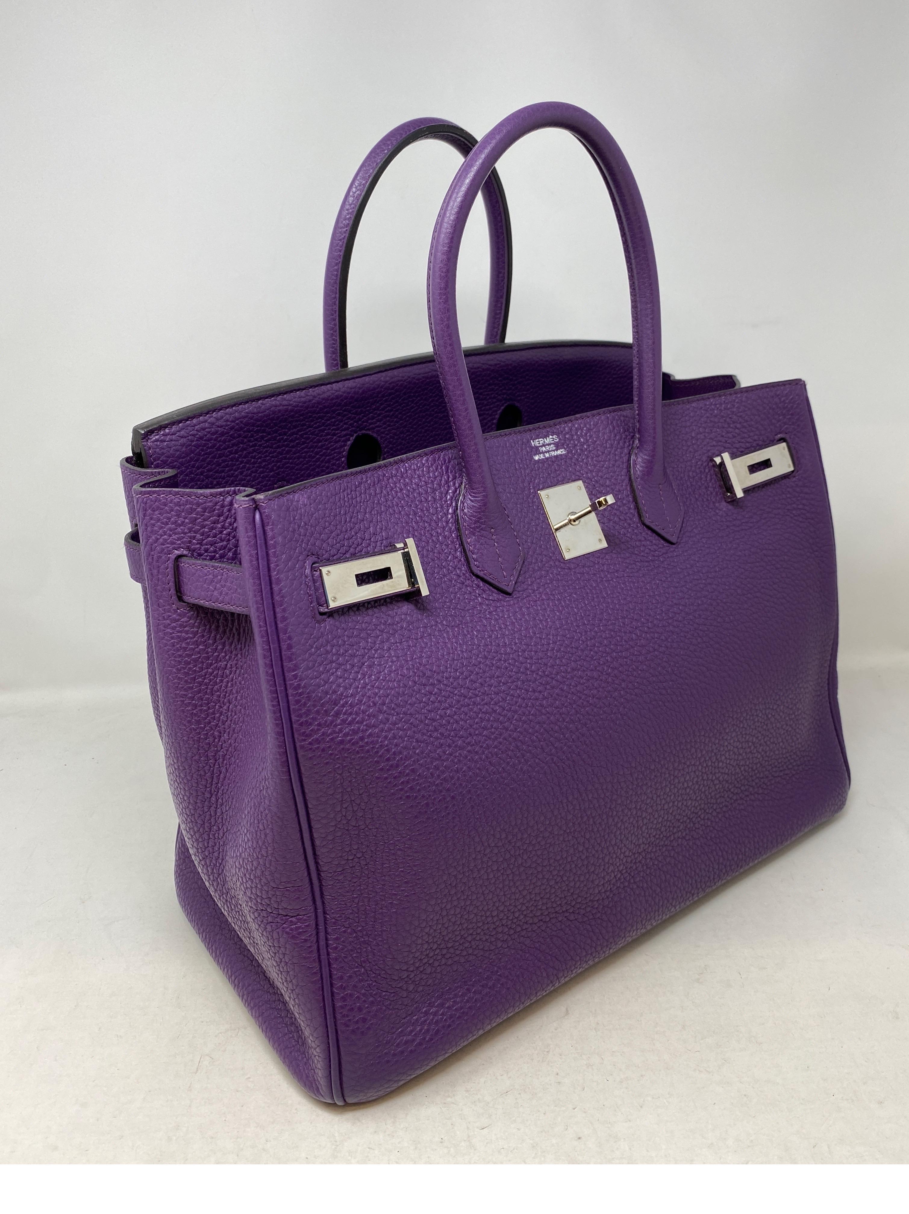 hermes purple bag