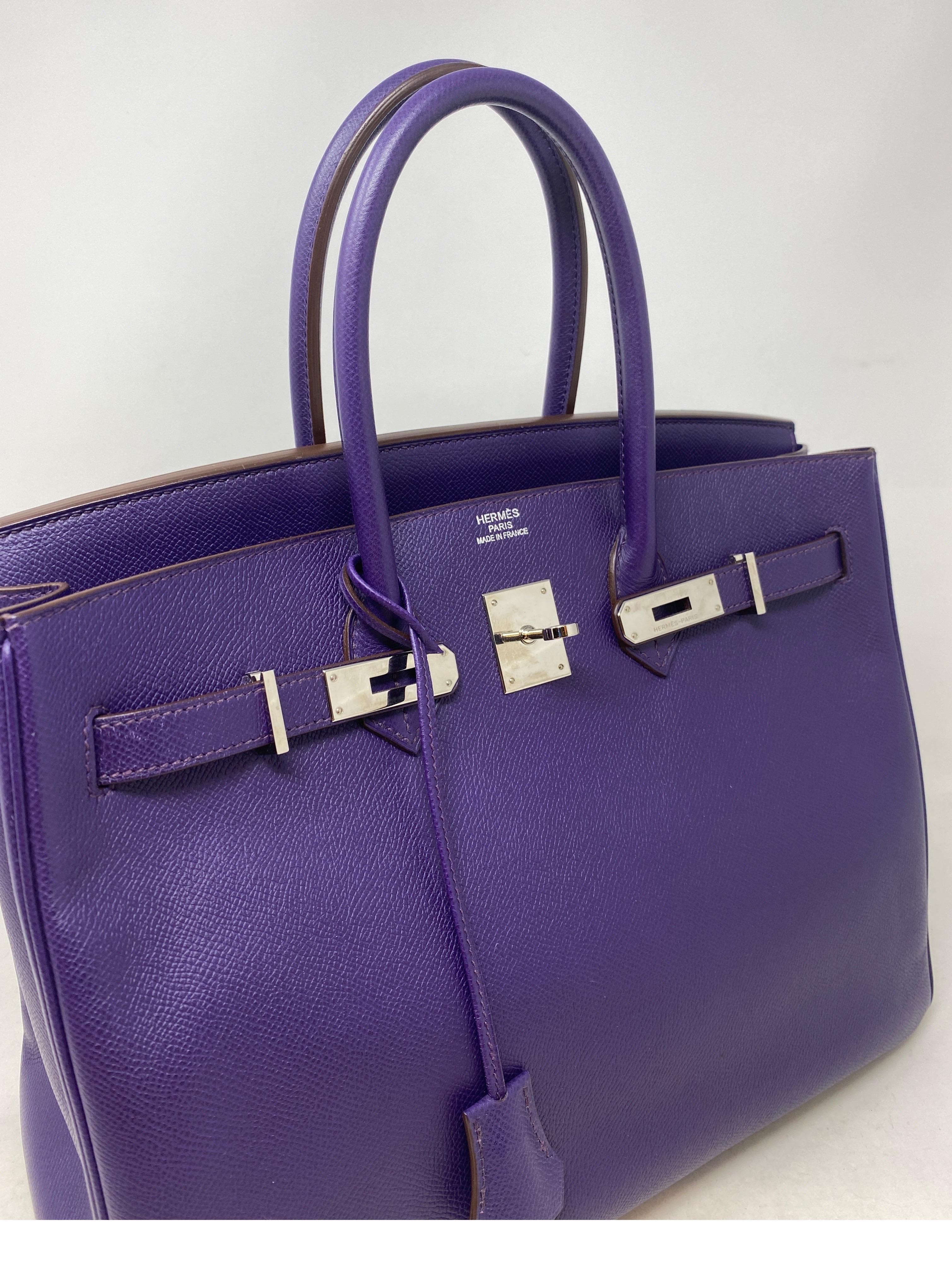 hermes purple bag