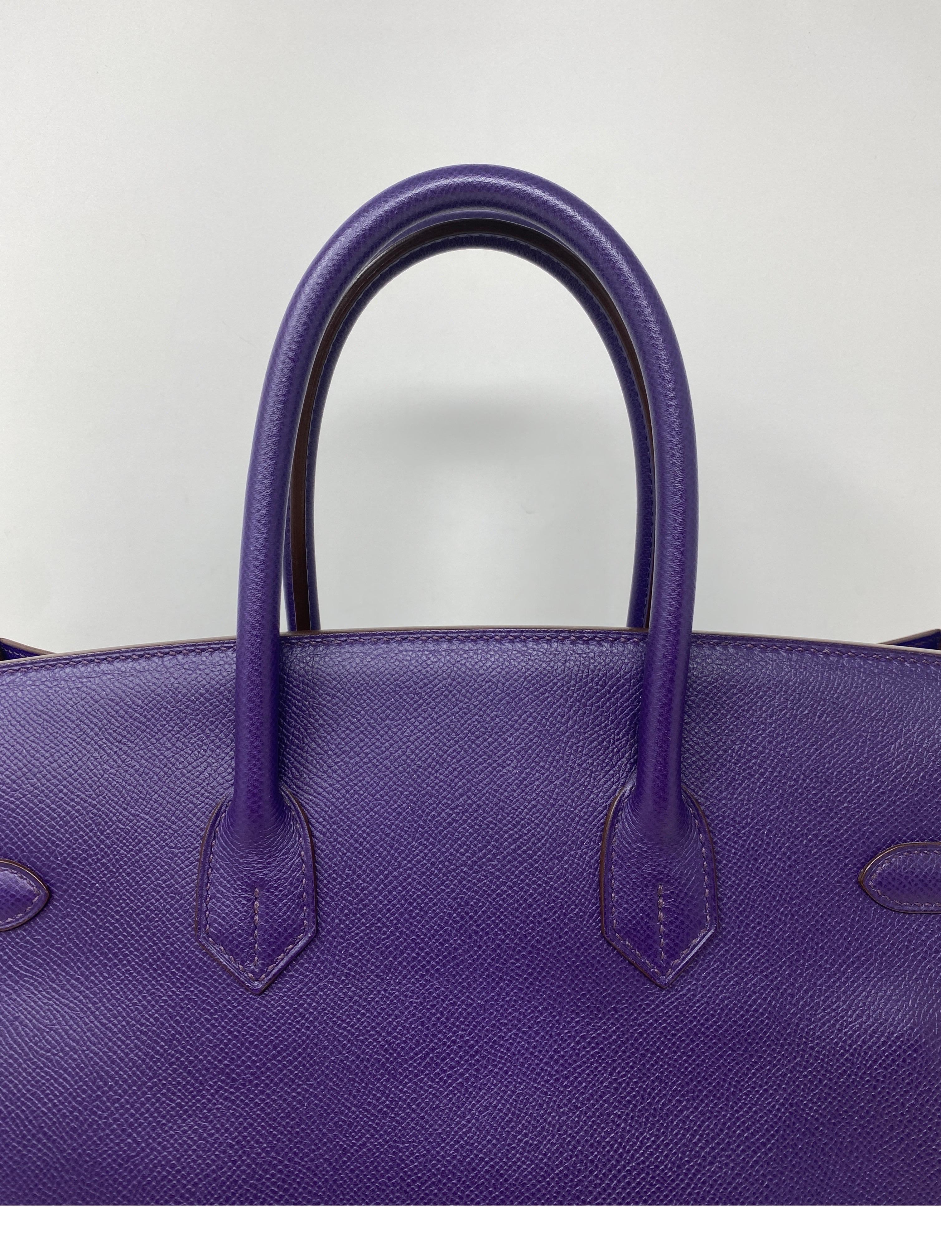 Hermes Purple Birkin 35 Bag  1