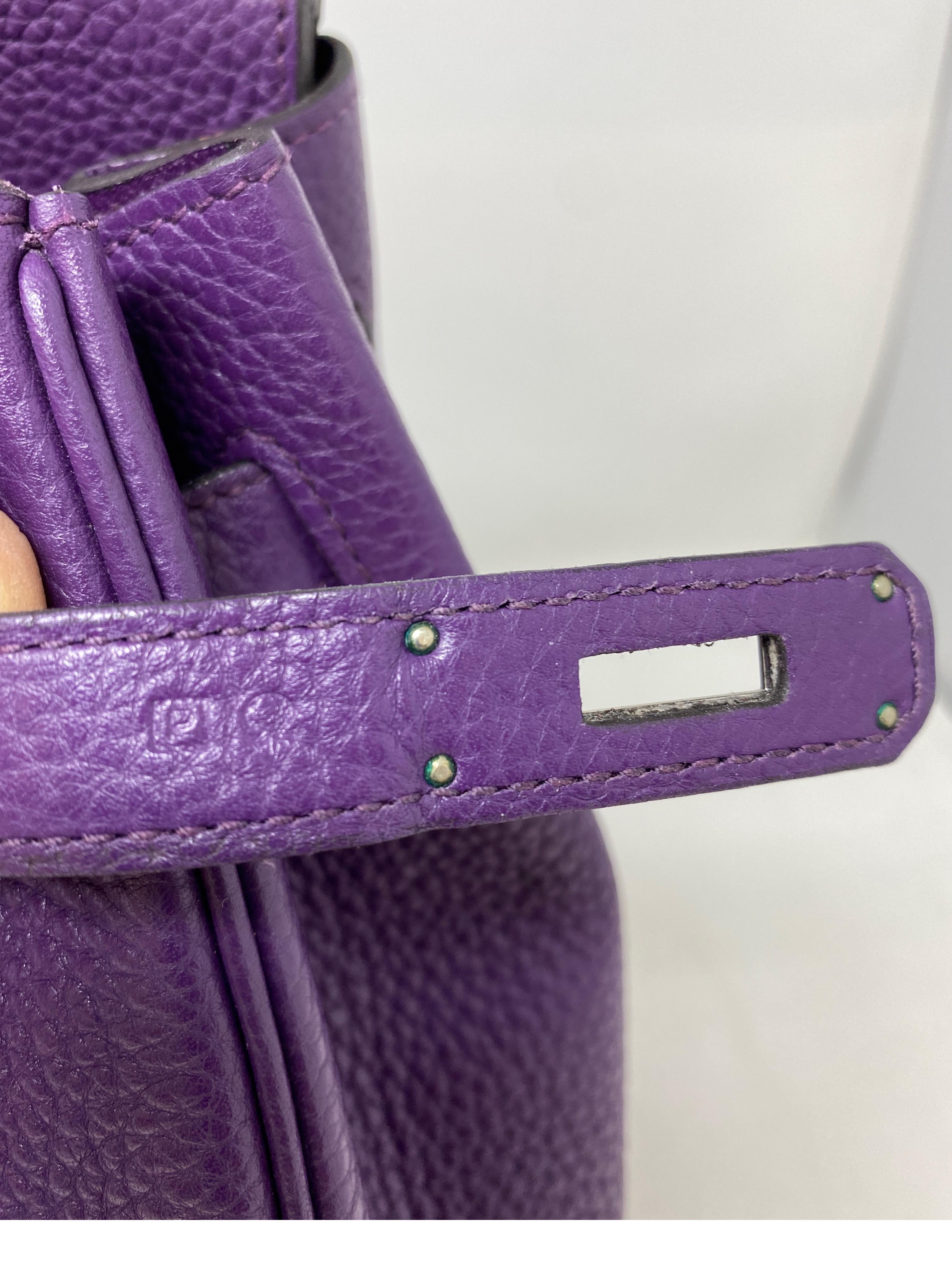 Hermes Purple Birkin 35 Bag 2