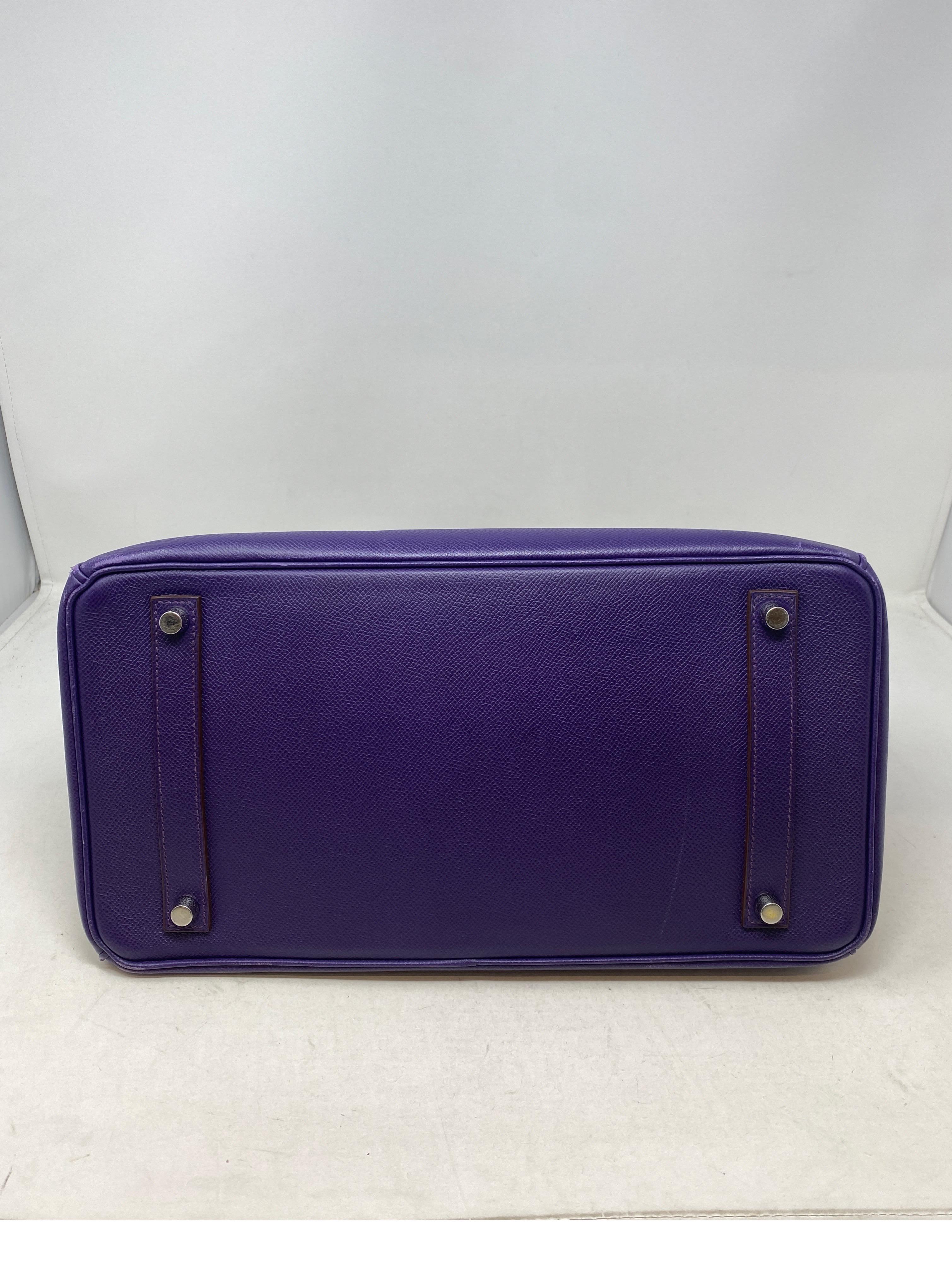 Hermes Purple Birkin 35 Bag  2