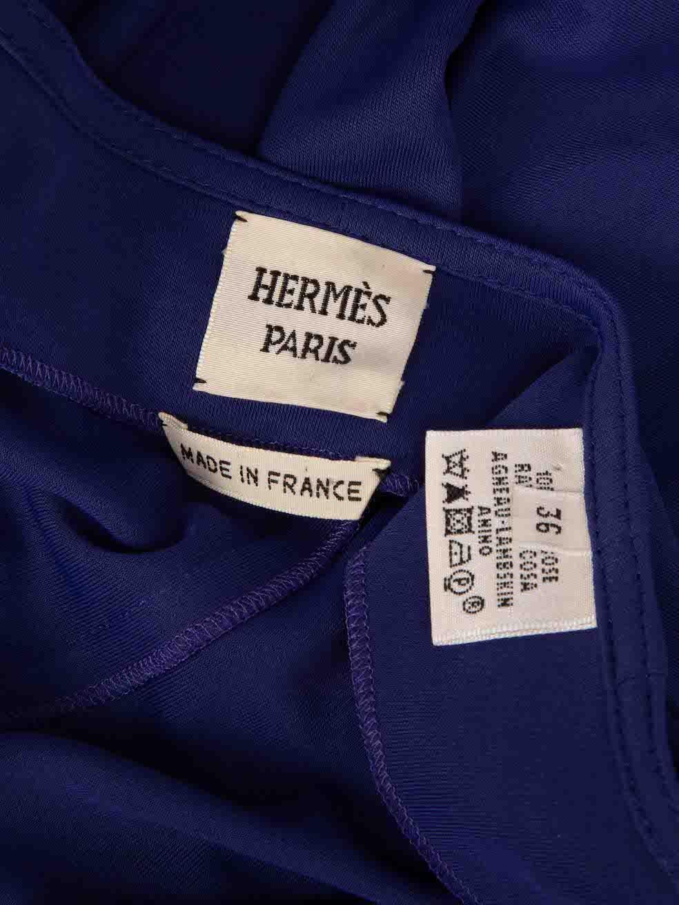 Hermès Purple Buckle Fastening Wrap Skirt Size S For Sale 2