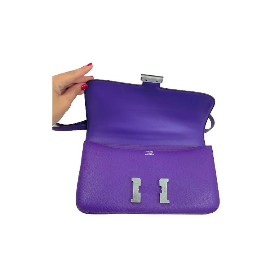 Hermès purple Elan Constance In Good Condition For Sale In Paris, FR
