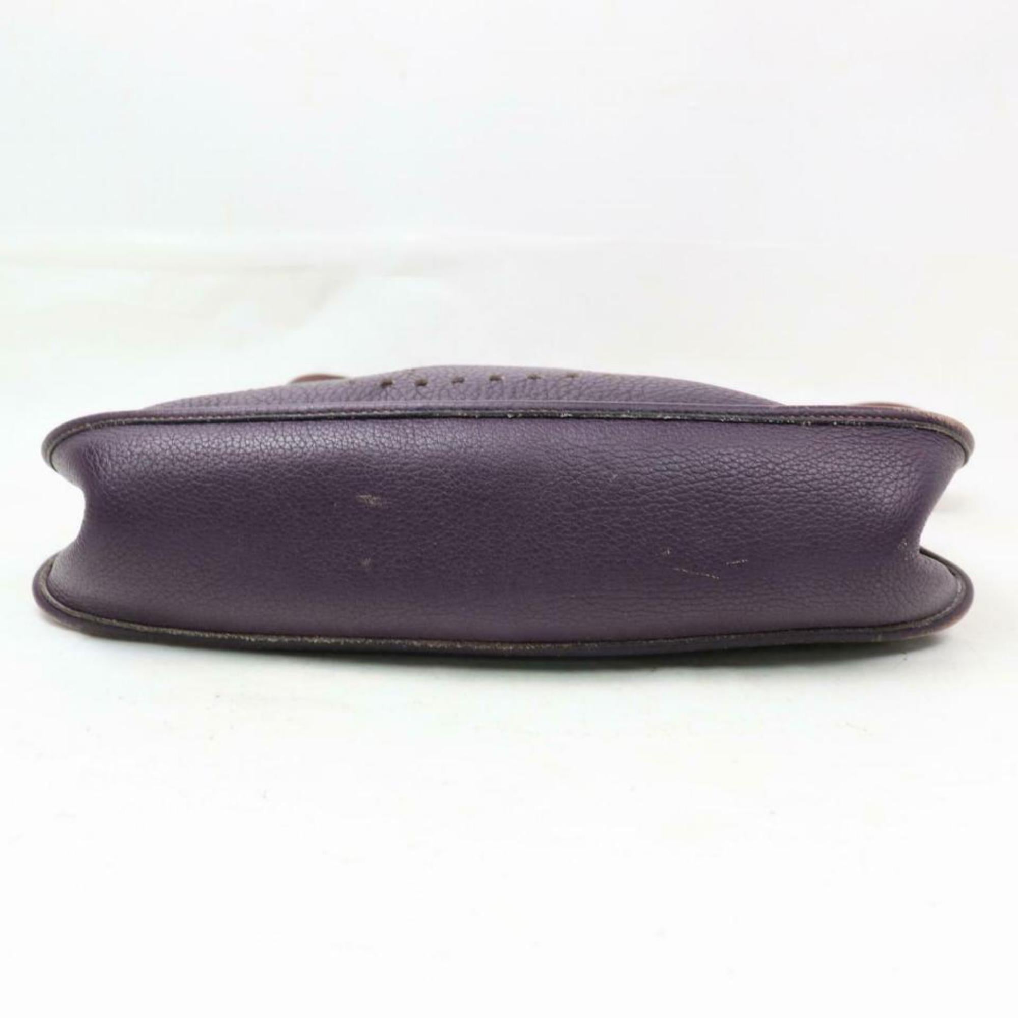 Hermès Purple Evelyne GM 870899a 6