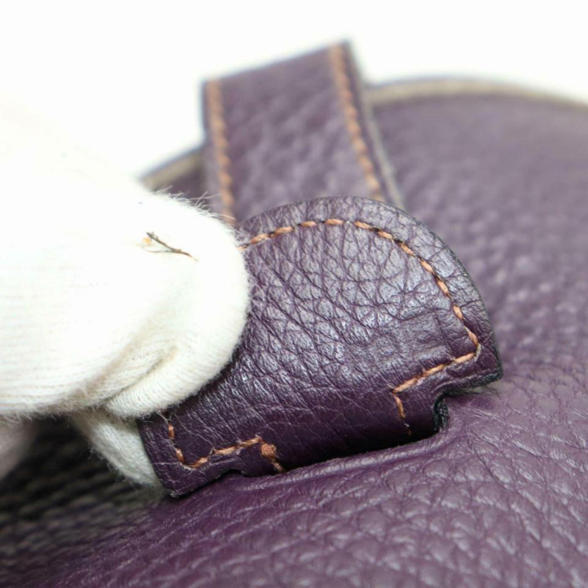 Black Hermès Purple Evelyne GM 870899a