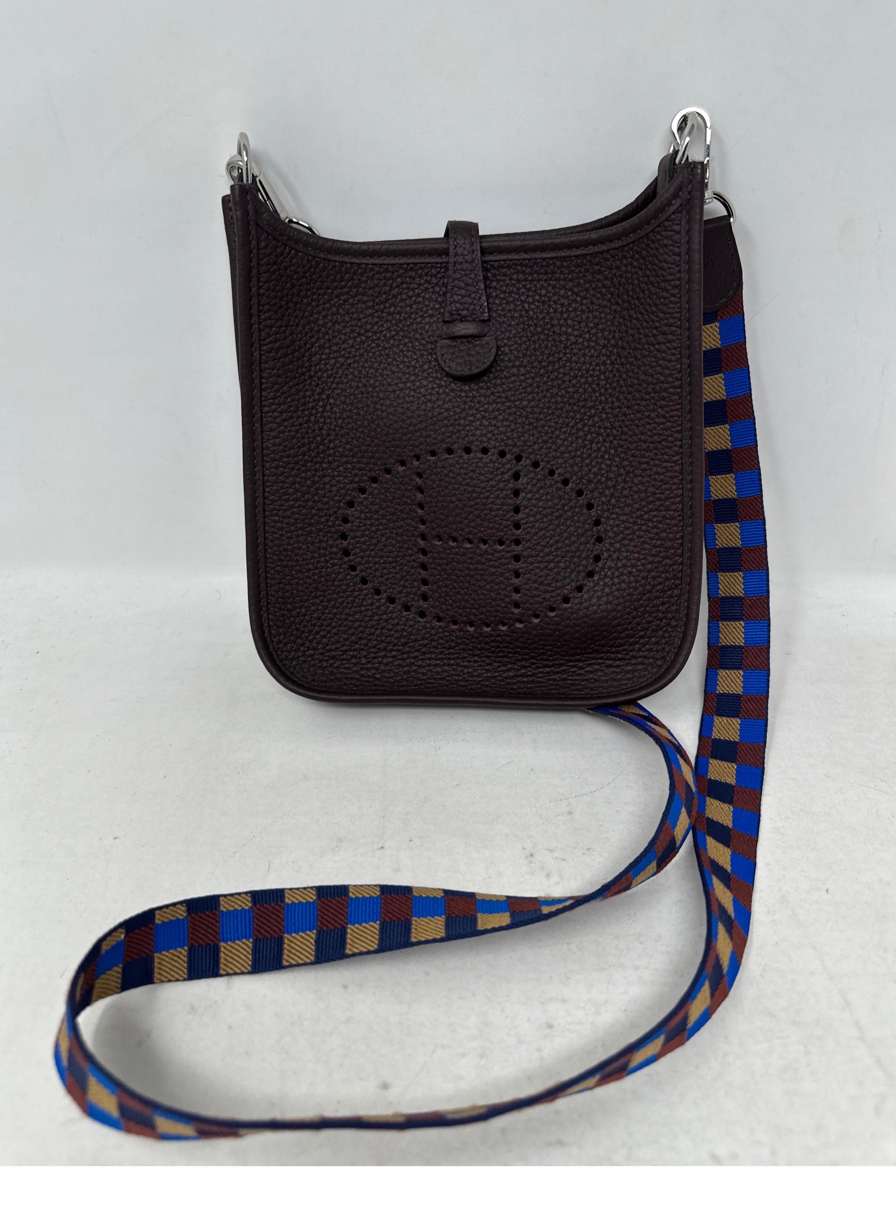 Hermes Purple Evelyne TPM Bag  8