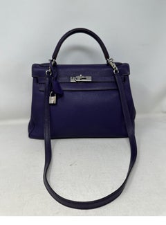 Hermes Purple Kelly 32 Bag