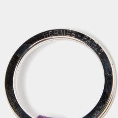 Hermes Purple Leather Tasseled Carmen Key chain