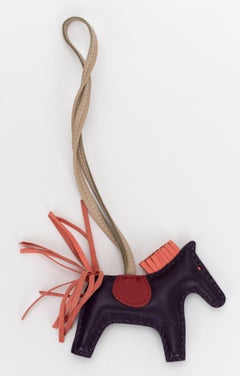 Hermes Purple Rodeo Bag Charm PM