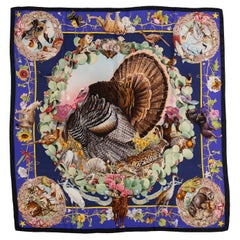 Foulard violet Hermès Texas Wildlife, Oliver