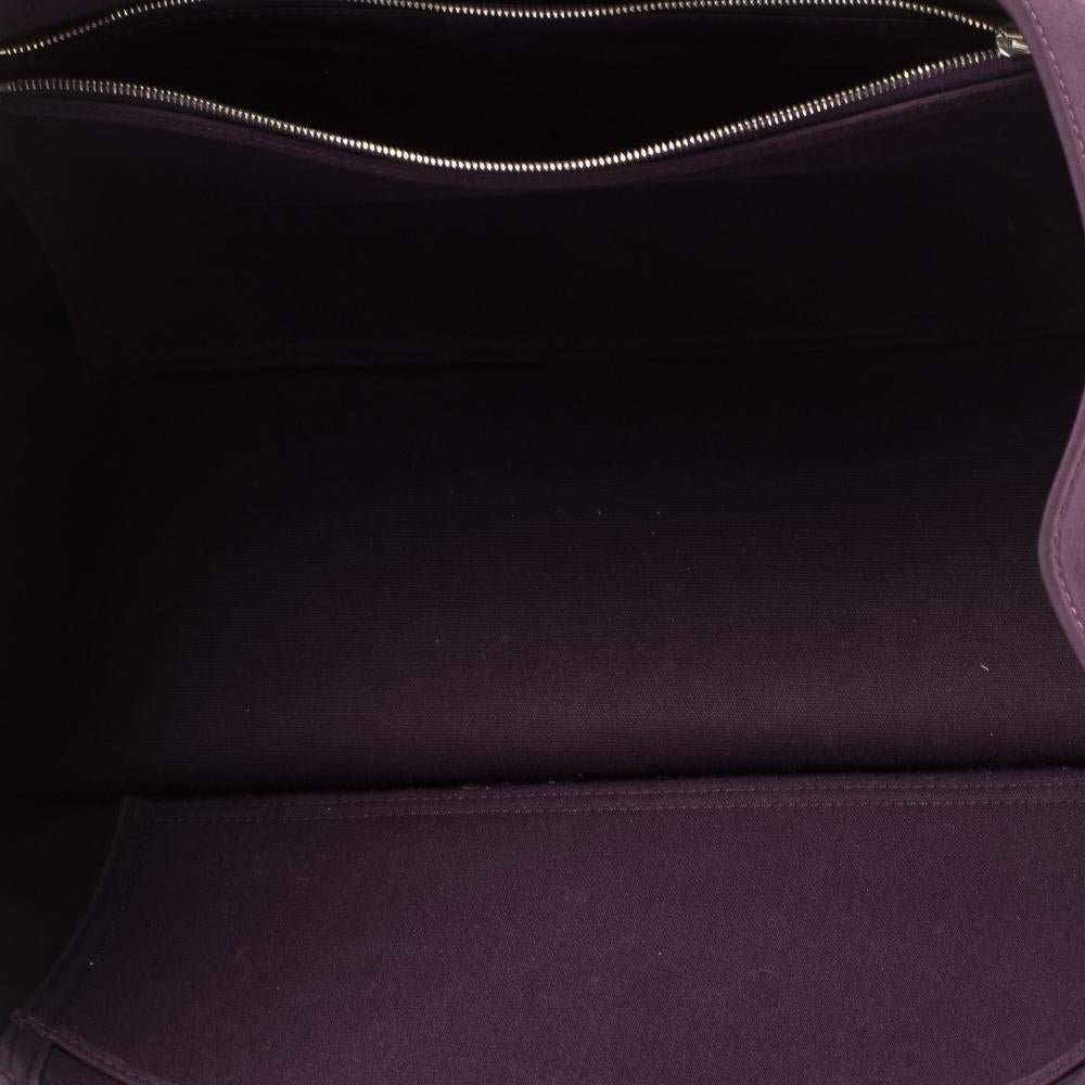 Hermes Purple Toile Canvas Cabag Elan Tote 3
