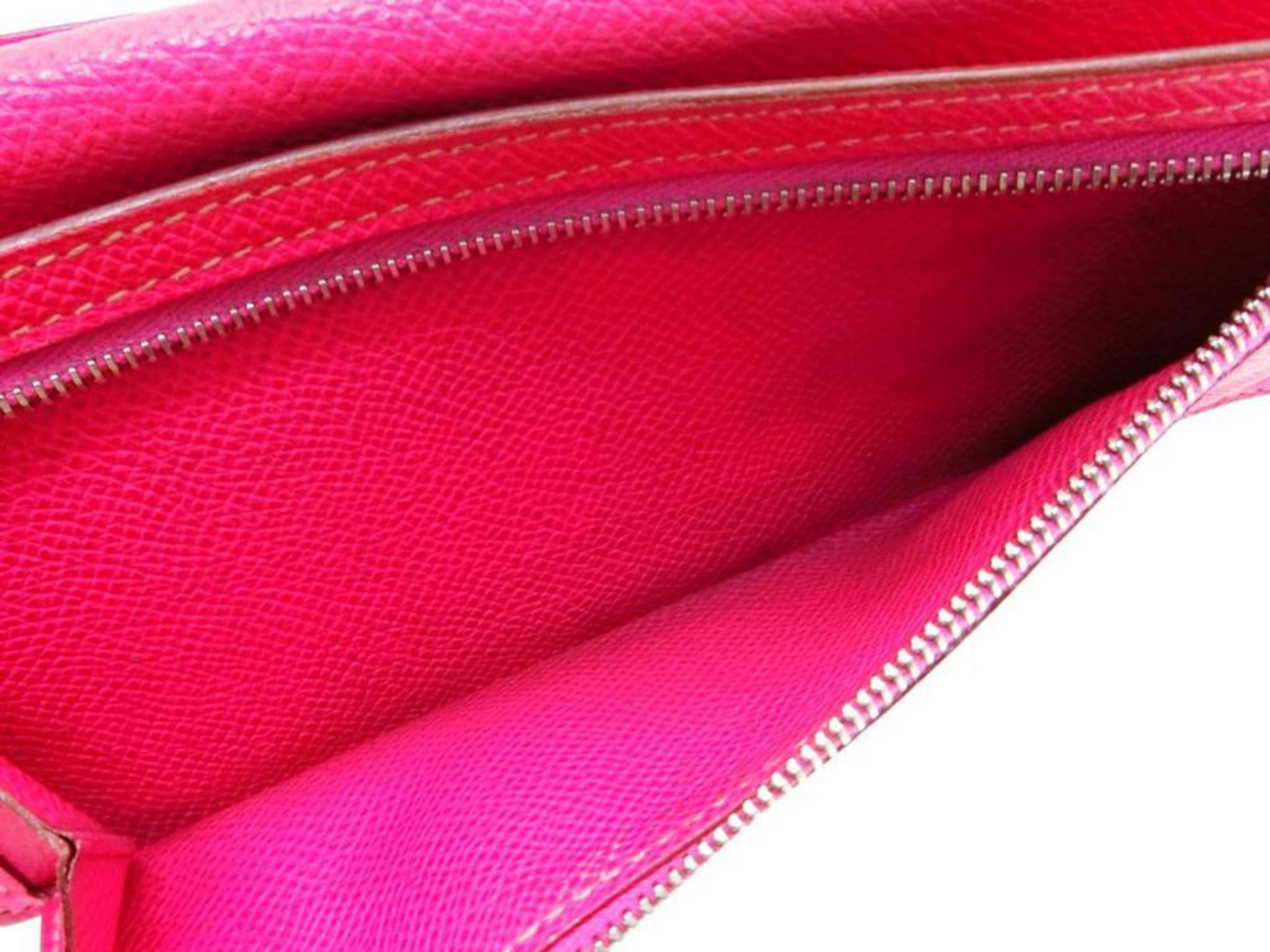 Hermès Purple X Pink Bicolor Bearn Bifold 226846 Wallet 1