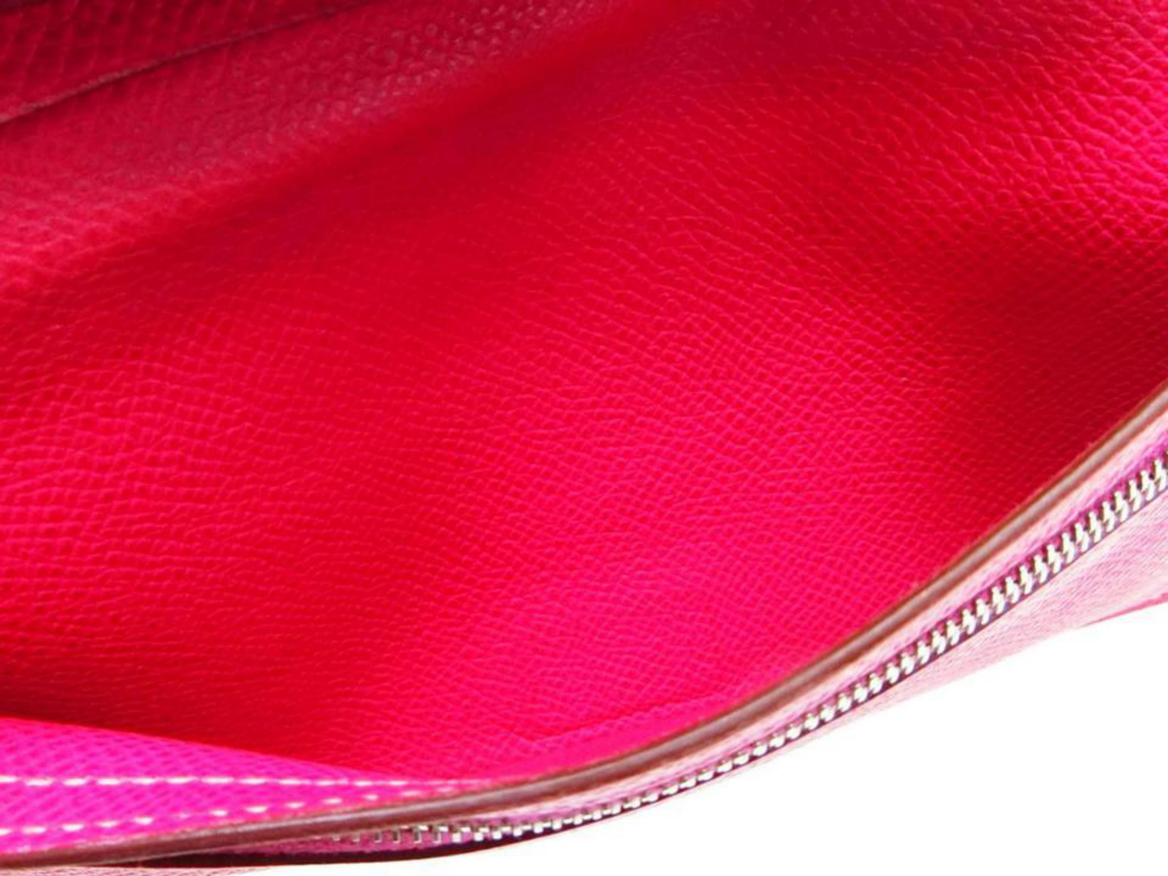 Hermès Purple X Pink Bicolor Bearn Bifold 226846 Wallet 2